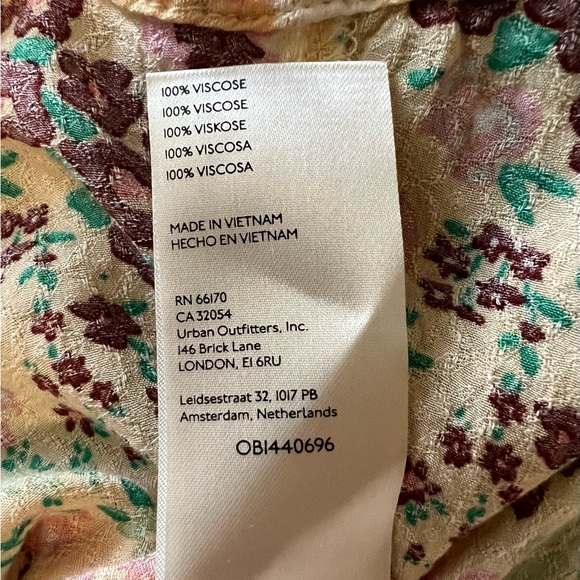 NWOT Free People Callie Printed Floral Tunic - Picture 13 of 15